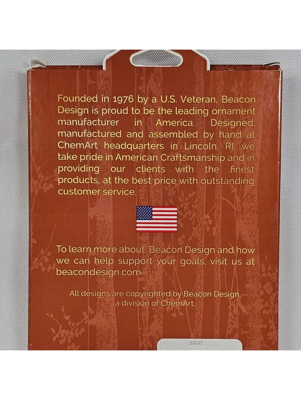 New Beacon Design Hummingbird Hibiscus Naples Botanical Garden 24kt Fin Ornament